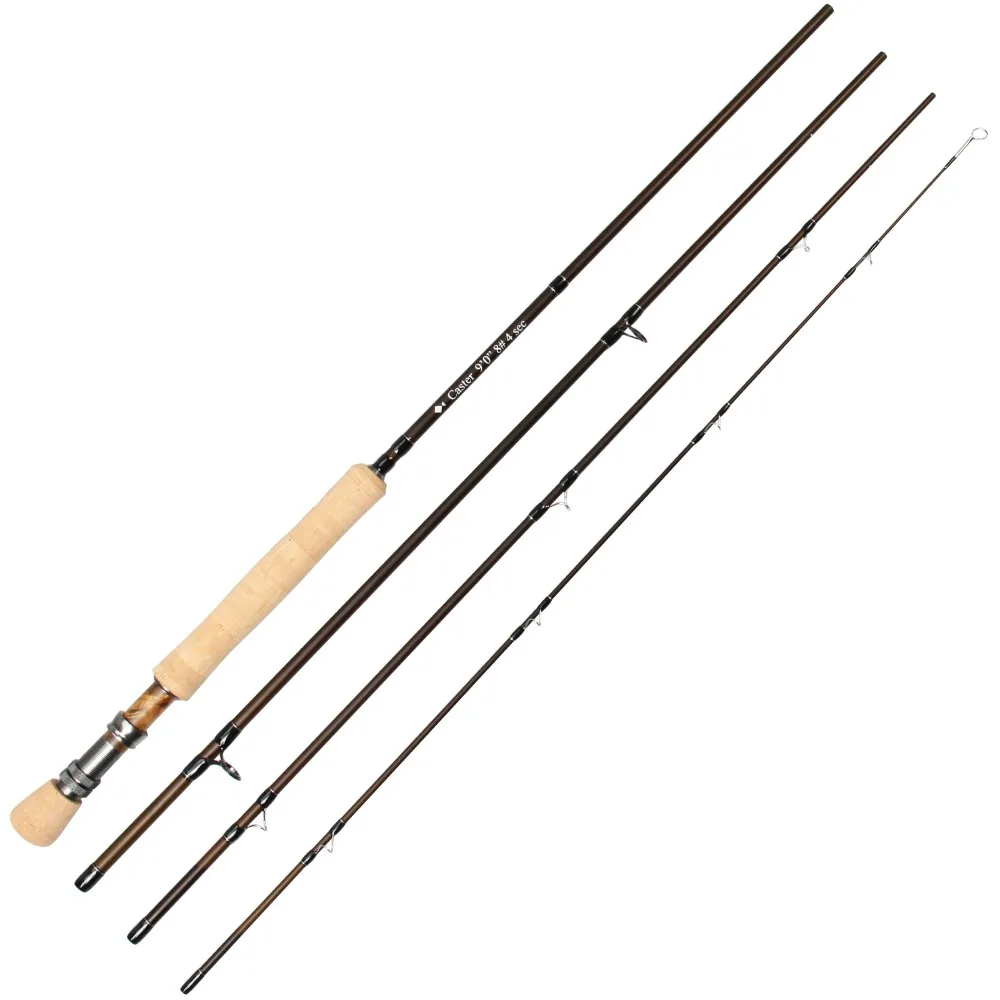 8WT Fly Rod Combo 9FT углеродное волокно Fly удочка& 7/8WT большая беседка алюминиевая рыболовная Катушка Fly Line подложка Конический лидер