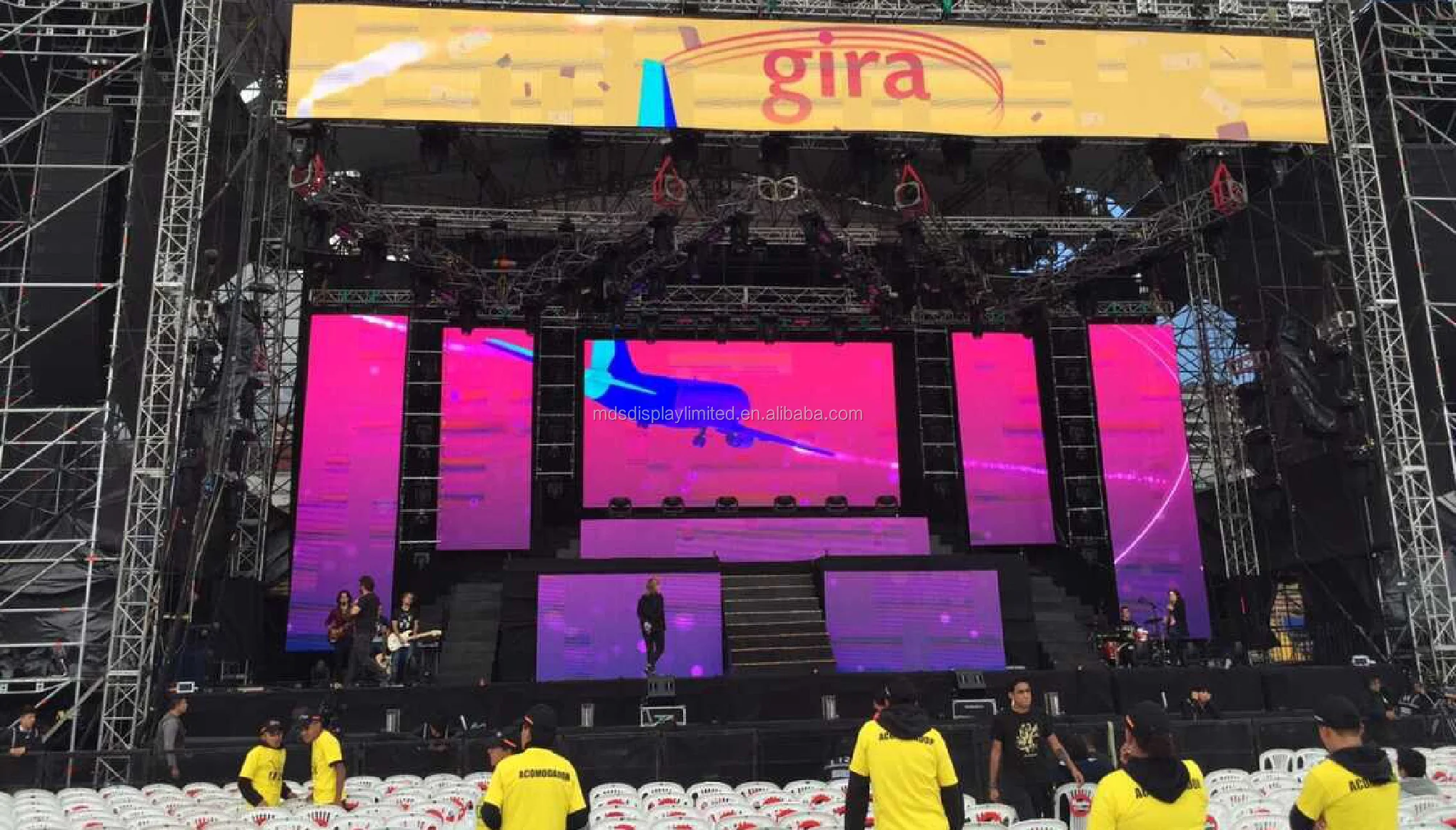 led display screen p3.91 indoor smd full color stage led video wall