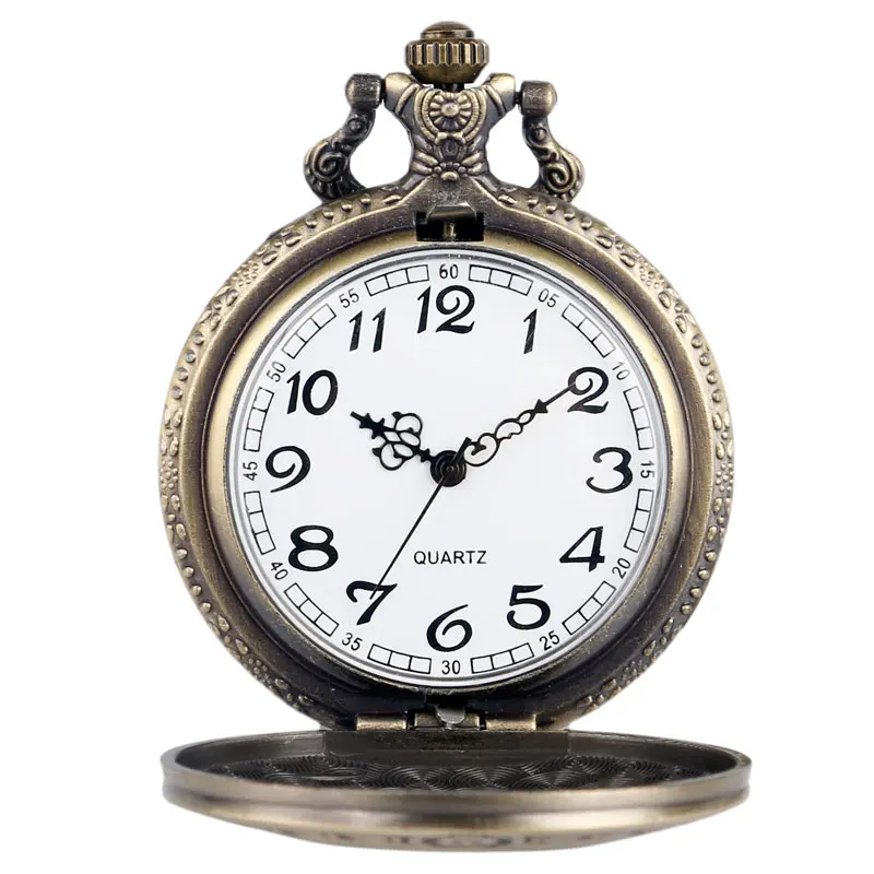 Античный стиль Национальная эмблема Австрия двуглавый орёл кварцевые карманные часы ожерелье унисекс Бронзовый Повседневный