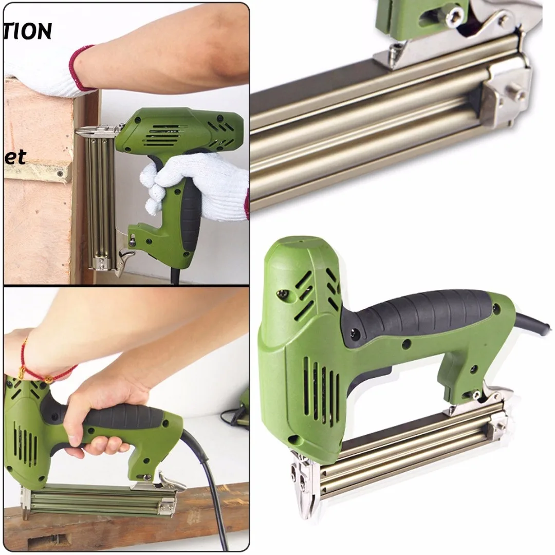 Electric Staple Straight Nail 10-30mm Special Use 30/min Woodworking Tool Green