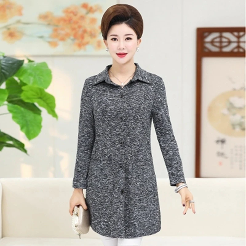 Moyen Down Collar Poitrine Windbraker F613 Unique 2018 Mode Cour Nouvelle Gris Slim Tranchée D'âge Manteau Hiver Lady Automne Grande Turn Femmes znIFZq