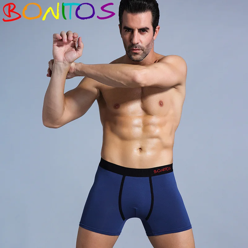 B2 Blue Black 2 Boxer Shorts Men Underwear Male Mens Underwear Boxers Homme Boxer Men Cotton Boxershorts Cueca Calvin Underpants Man Kilot Gift - Цвет: B2 Blue Black 2