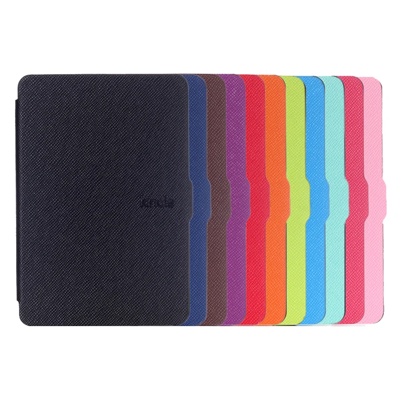 

Ultra Slim PU Leather Case Cover for Amazon Kindle Paperwhite 1/2/3 6'' ebook Reader Support Turn On/Off Function High Quality