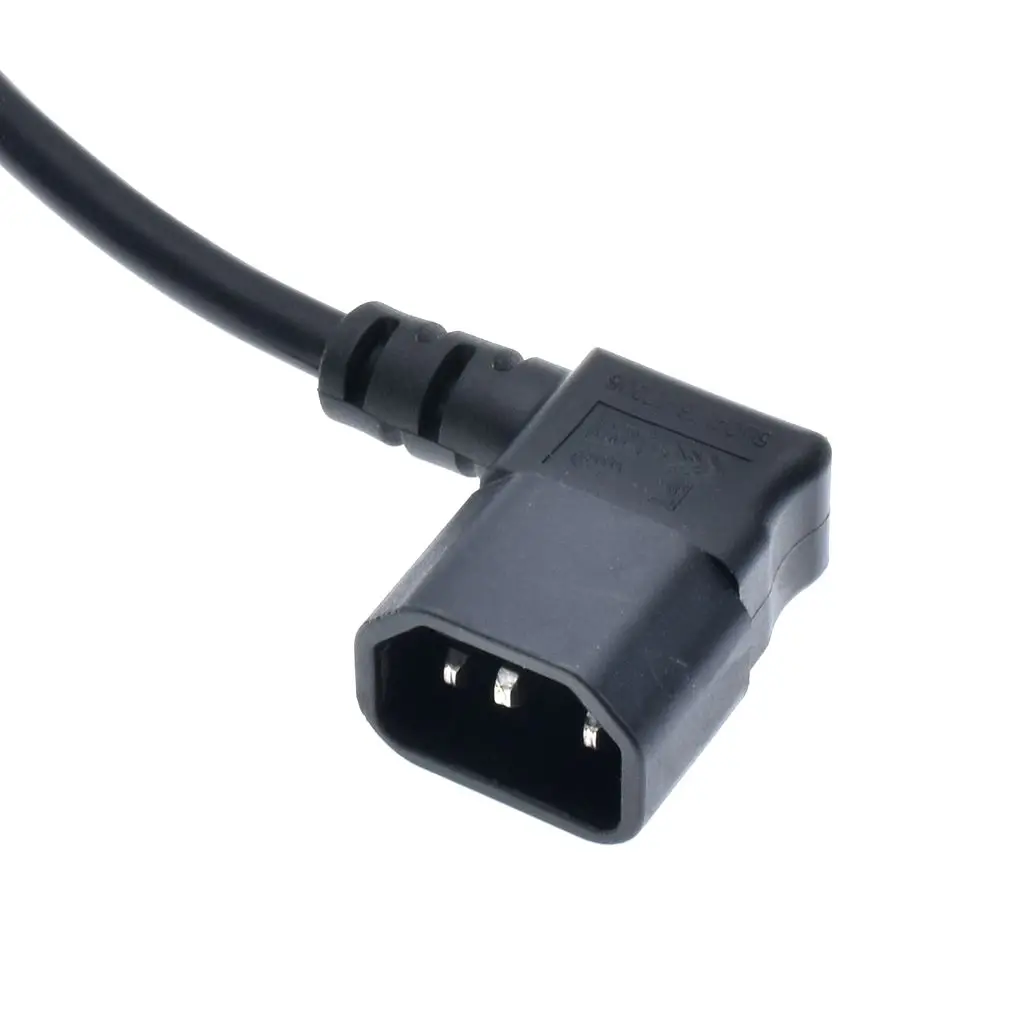 PDU Power Lead UPS Power supply cord  IEC 320 Right angled C14 to European Schuko CEE7/3 Outlet Socket Adapter Extension Cable