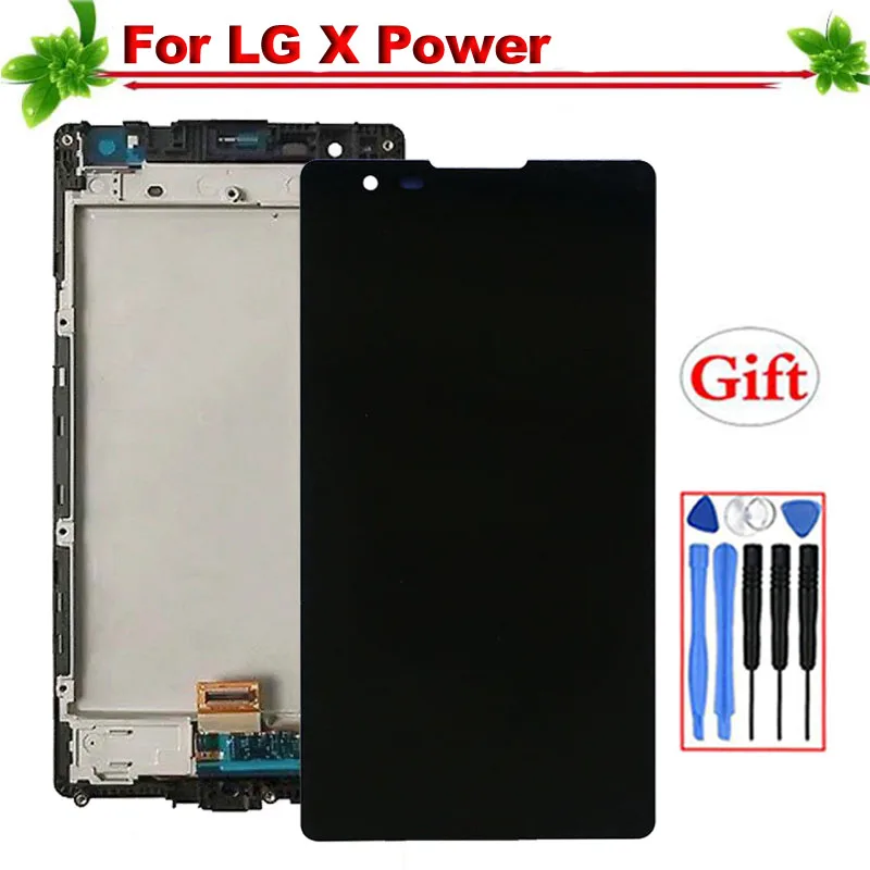 

100% Tested for LG X Power K220DS K220 LCD Display Touch Screen Digitizer Assembly Replacement for LG X Power Display With Frame
