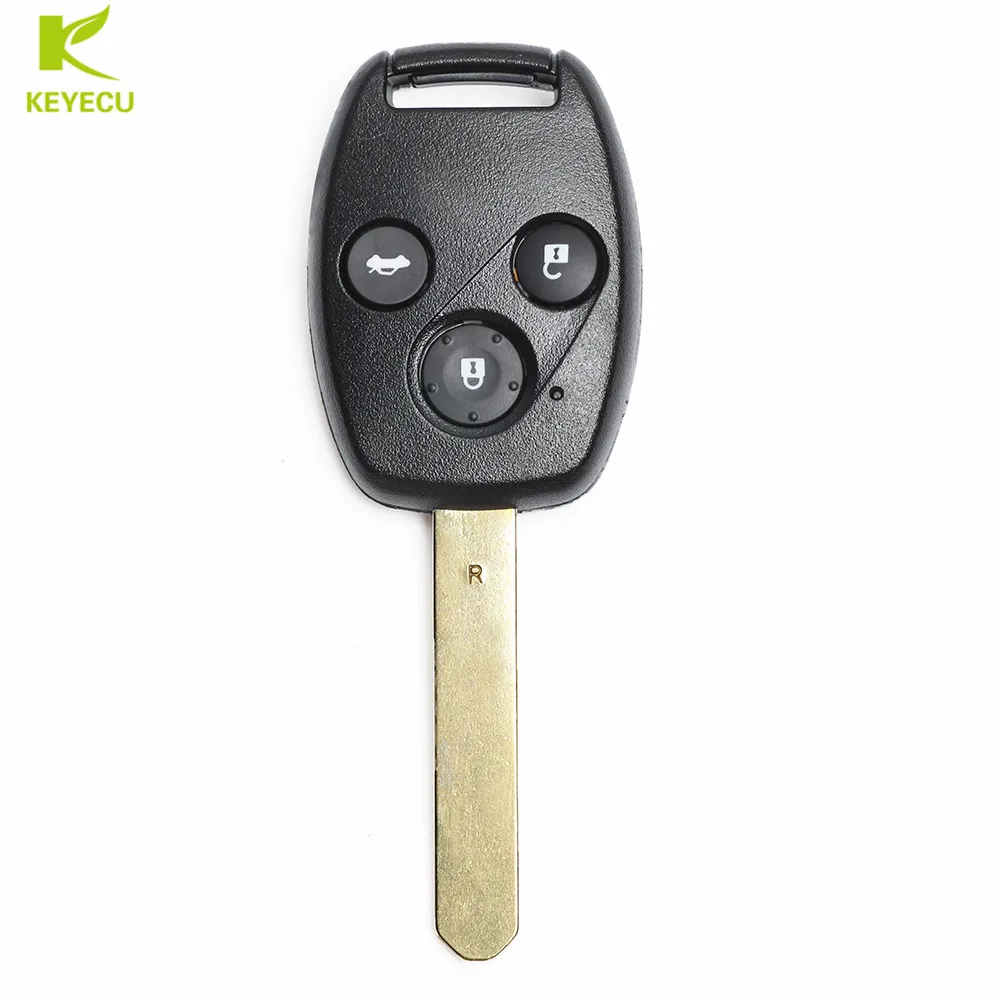 Дистанционный ключ KEYECU для автомобиля с 3 кнопками 433 МГц чип ID46 Honda Accord 2003 2004 2005 2006