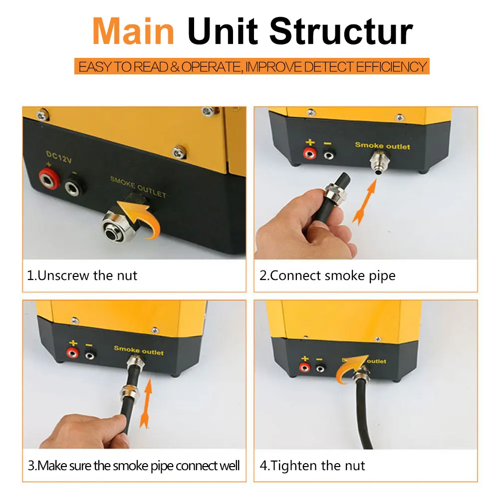 Mr Cartool SDT206 12 в автомобильный детектор утечки трубопровода дымовая машина