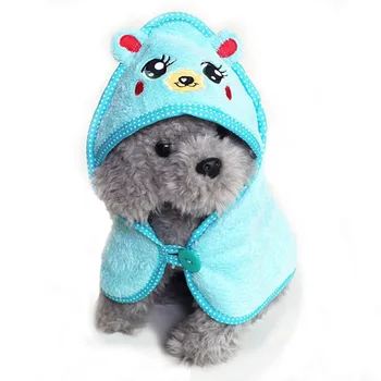 

Fashion Pet Dog Pajamas Cotton Hoodie Bathrobe Cute Cartoon Animals Bath Towel Puppy Cat Blanket Bath Clothes Products For Dogs