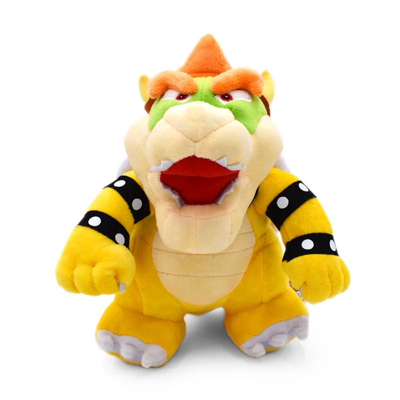 15-28 см Super Mario Broser JR 3D Land Bone Kubah Koopa Dragon Dark Bowser Kamek Waluigi Wario Lemmy Morton Roy Bully плюшевые игрушки - Цвет: 24CM Stand Bowser