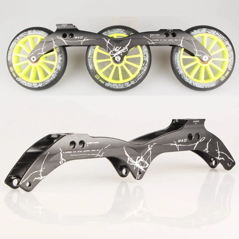 Japy تزلج Powerslide السادس Al إطار زلاجات سريعة متضمنة 3*125 مللي متر 12.6 \