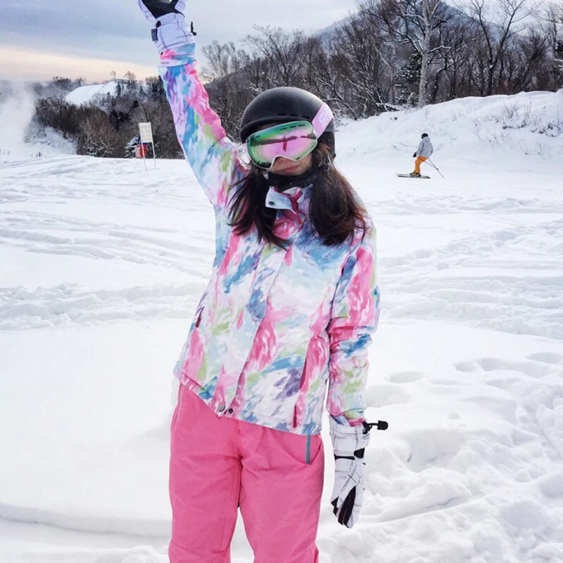 

SHAFEEK Winter Ski suit Women High Quality Ski Jacket girls and Pants Snow Warm Waterproof Skiing And Snowboarding Suits