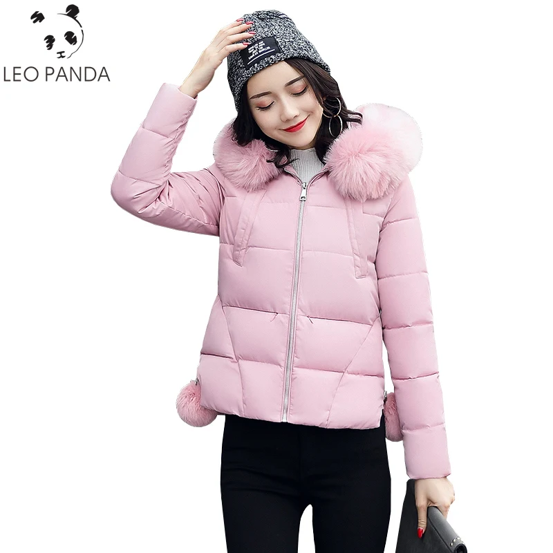 

Warm Padded Parka 2017 New Women Winter Wadded Jacket Fashion Fur Collar Coat Quality Slim Fit Plus Size Cotton Parkas LYL231