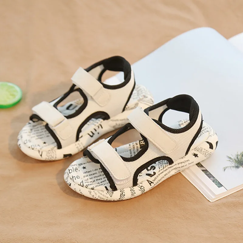 COZULMA Summer Girls Patchwork Print Beach Sandals Children Hook & Loop Rubber Sole Slippers Kids Slip-Resistant Sandals Shoes COZULMA Summer Girls Patchwork Print Beach Sandals Children Hook & Loop Rubber Sole Slippers Kids Slip-Resistant Sandals Shoes