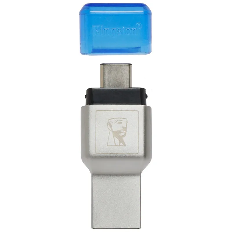 Original Kingston Micro SD Card Reader USB 3.1 High Speed Type-A and Type-C Dual Interface USB Card Reader Memory Stick Pro Duo Card Reader (3)