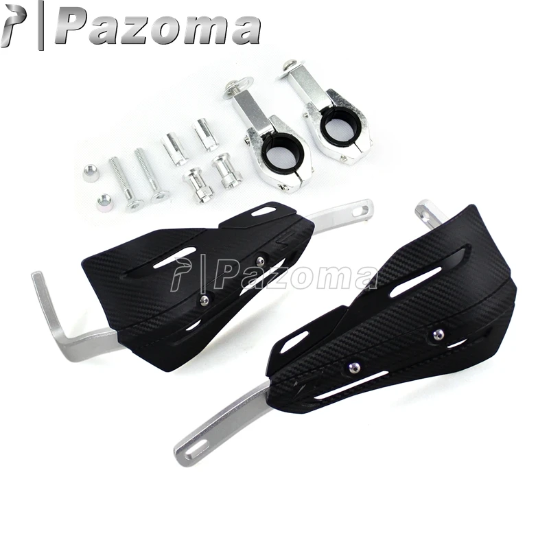 Black Motorcycle Aluminum Bar 28.6mm Brush Bar Universal Dirt Bike Hand Guards 1-1/8\