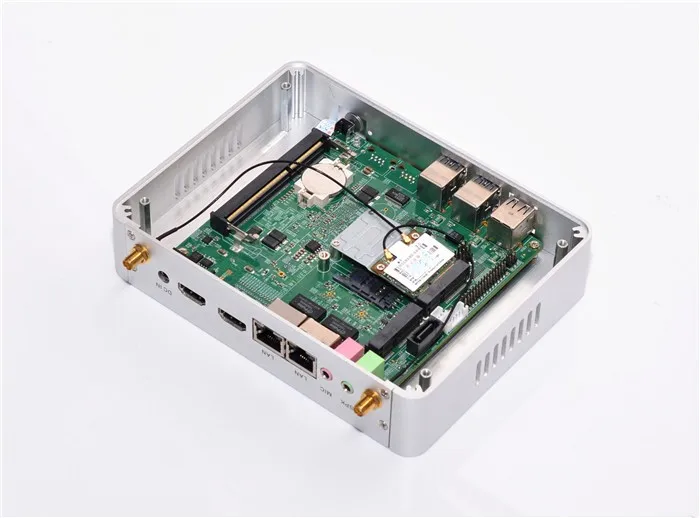 2016 New Dual Lan mini pc M150S  celeron N3150 Quad Core X86 6W Low power  Fanless micro pc  