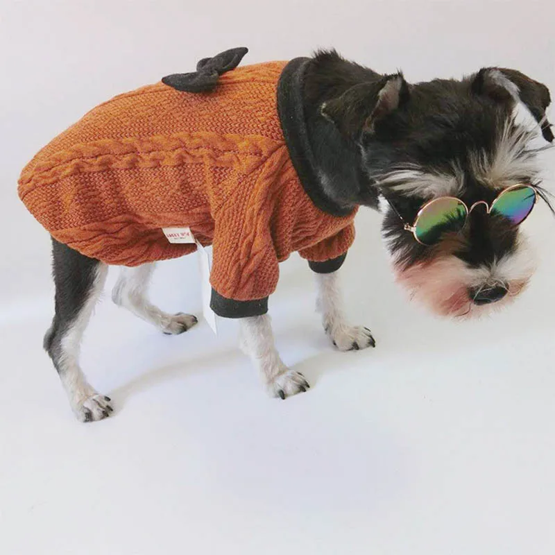 HSWLL Pet осень-зима law лук вязаный свитер маленькая и средняя собака свитер Шнауцер Французский бульдог
