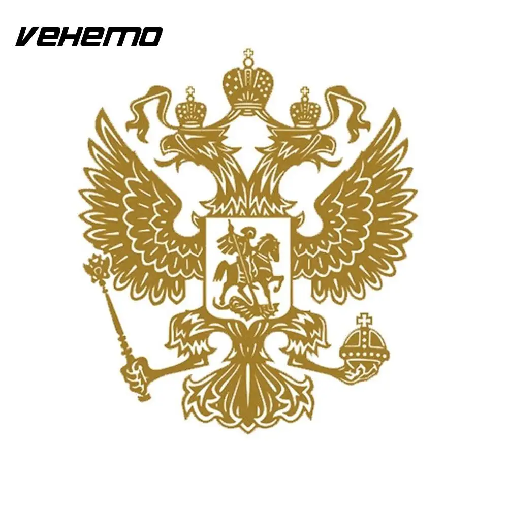 

Double-Headed Eagle Russian National Emblem Auto Decorative Stickers Universal Reflective Stickers Funny Pattern Car Stickers