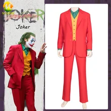 Костюм Бэтмена Джокера Артура флека для косплея костюм Хоакина Феникса костюм для косплея Красный Полный комплект костюм на Хэллоуин