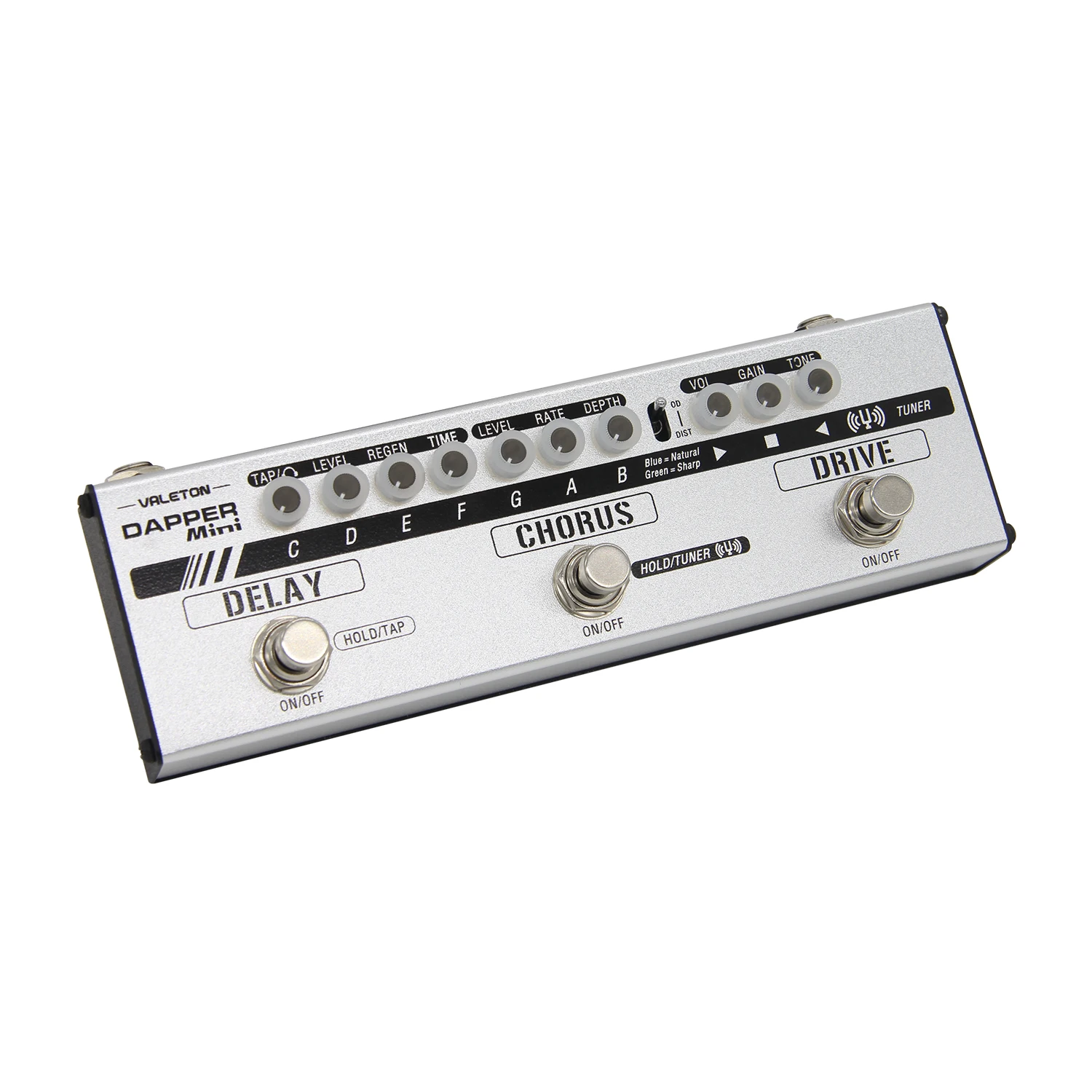 Valeton Dapper Mini Guitar Effect Pedal Tuner Drive Chorus Delay Phones All In One Effects Strip