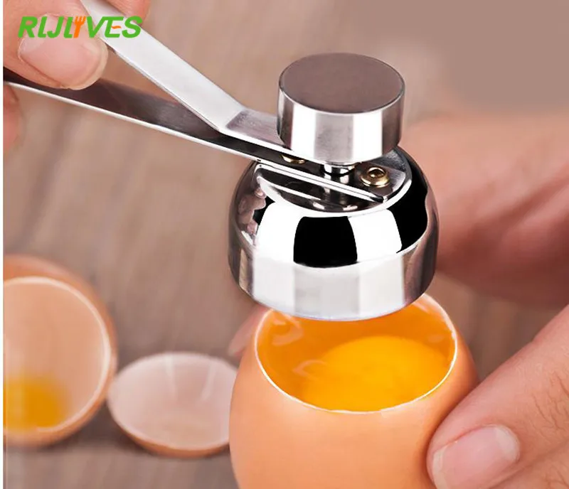 

Stainless Steel Egg Scissors Egg Topper Cutter Shell Opener Stainless Steel Boiled Raw Egg Open Creative Kitchen Tools