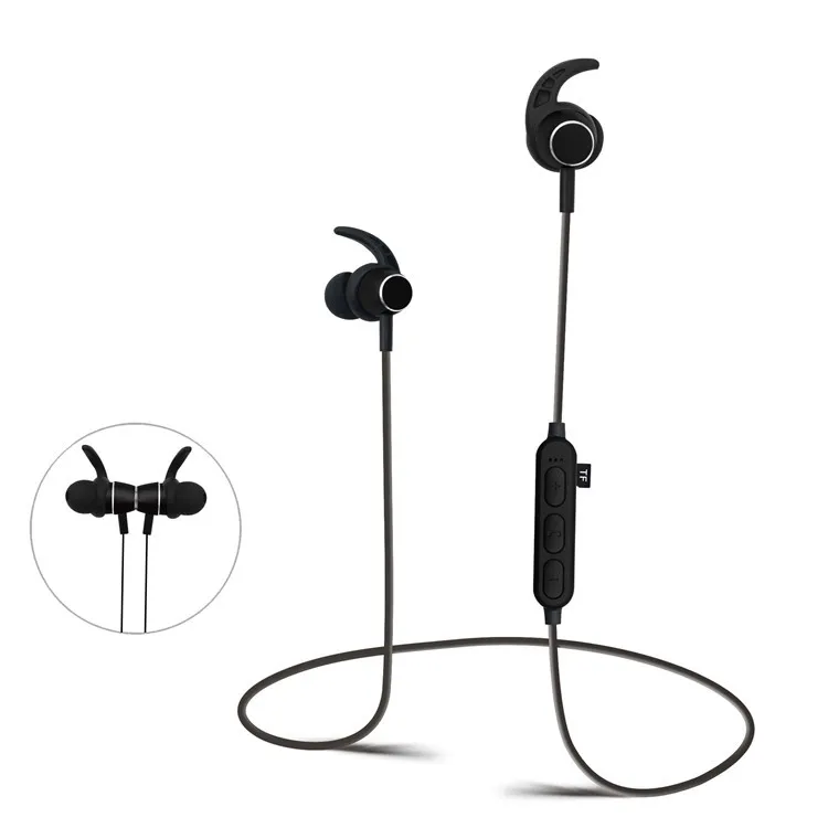 

New Bluetooth headset headphone MP3+FM radio function wireless in-ear running music earphone with mic/TF card solt universal