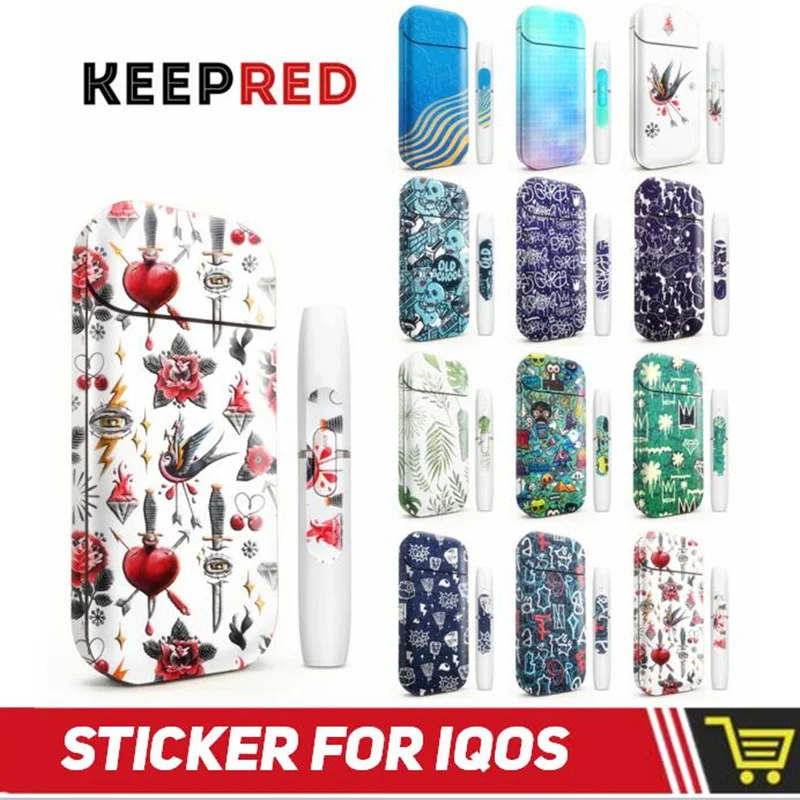 

Keepred 17 Color Skyderman Bat man Printing Decorative Stickers Skin For IQOS IQOS 2.4 Plus Skin Sticker Protective Cover