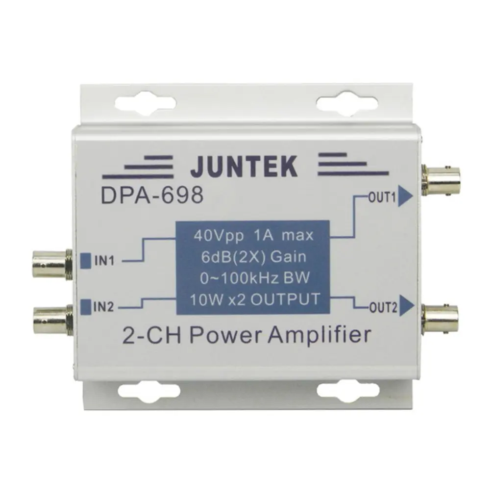 

Function Signal Generator Power Amplifier DC Power Amplifier 40Vpp High Power Dual Channel DPA-698 Frequency Range 0-100KHZ