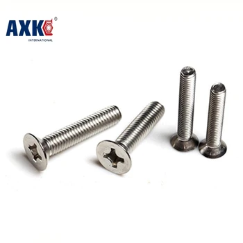 

50pcs/lot Din965 M6x14 Stainless Steel A2 Machine Phillips Flat Head (cross Recessed Countersunk Head Screws) Screw M6x14