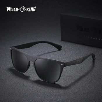 

POLARKING Brand Polarized Sunglasses For Men Fashion Oculos Retro Designer Men's Sun Glasses Travel Driving Fishing Eyewear