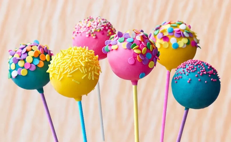 Colorful Cake Pop Lollipop Stick Paper Lollypops Candy Chocolate Sugar Pen Dessert Decoration Tools Bakery Accessories 10CM, Cake Pop Lollipop Stick (1)