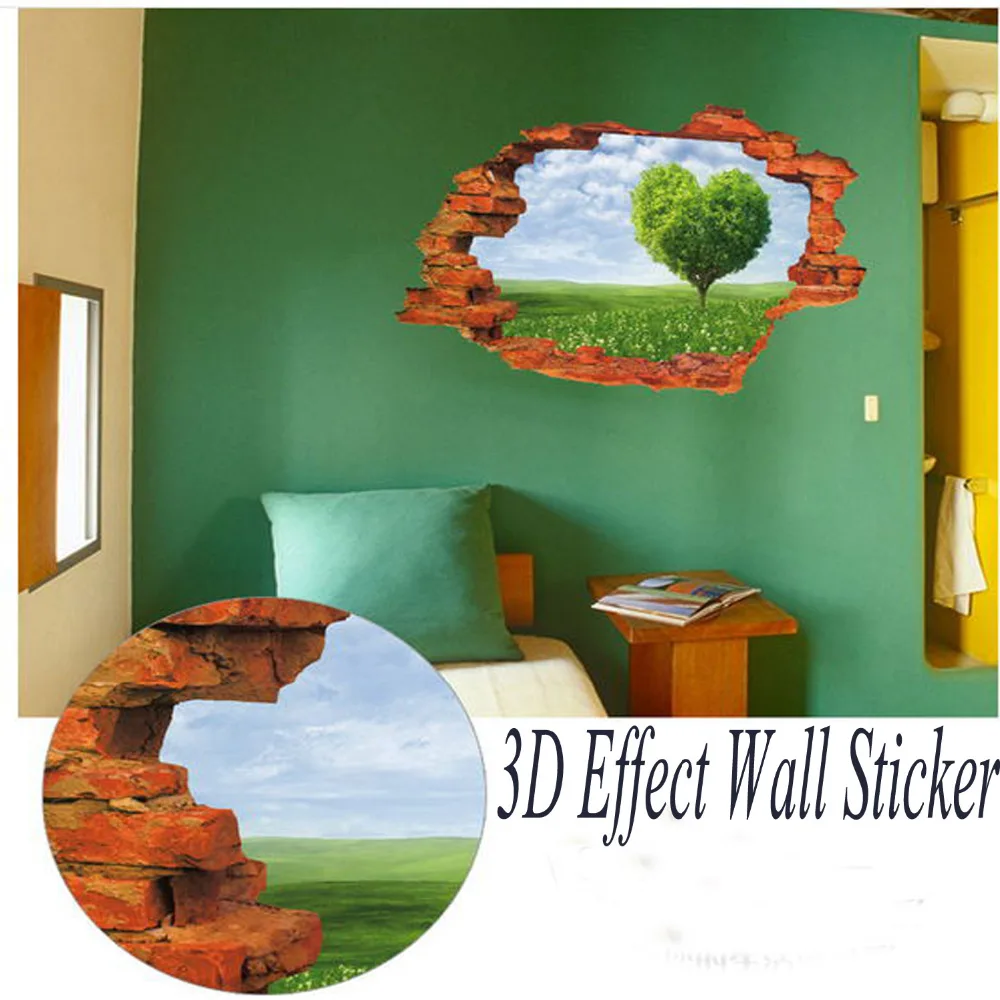 Wall Sticker Green Farm 3D Effect PVC Materialwall stickerwall