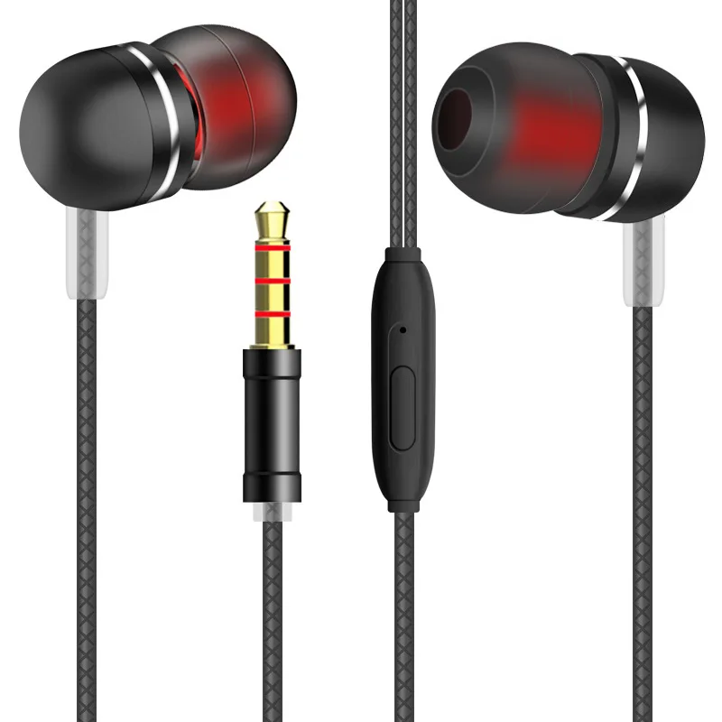 

Wired Control Music Earphones Stereo Hanging Ear Type Sports Earbuds Pleasant To The Ear Drive-by-wire Headset With MIC Eh*