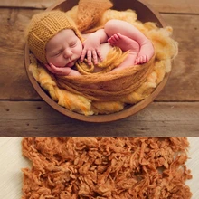 Высокое качество Новорожденный Фотография одеяло с наполнителем реквизит шерсть смесь наполнитель подушка одеяло наполнитель гигантское шерстяное одеяло вязание