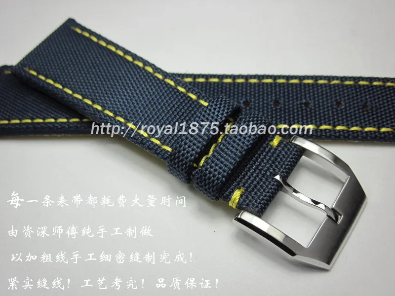 Для мужчин Композитное волокно+ кожа 20 21 22 мм синий ремешок для часов iwc Seiko Tissot часов мужской женский ремень браслет
