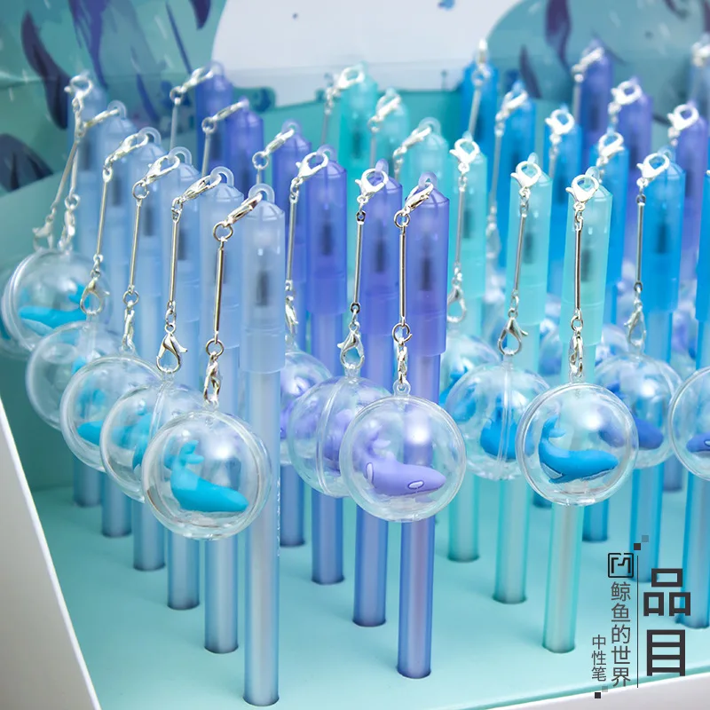 

The World Of Whale Pendant Gel Pen Signature Pen Escolar Papelaria School Office Supply Promotional Gift