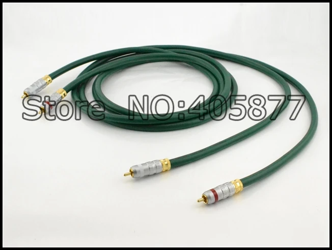 

Pair 1M VA220 OCC Conductor Wire RCA audio cable OCC RCA Cable Video Cable hifi