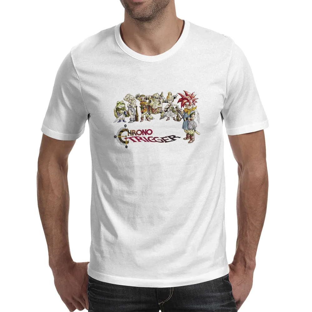 

Chrono Trigger Family T Shirt Video Game Marl Lucca Kyle Robo Eila Jack Maoh Brand Skate T-shirt Casual Pop Style Unisex Tee