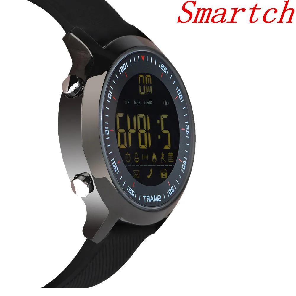 Smartch EX18 Smart Watch Men Sport 5ATM IP67 Waterproof Bluetooth 4.0 SmartWatch Pedometer Call reminder Stopwatch for IOS |