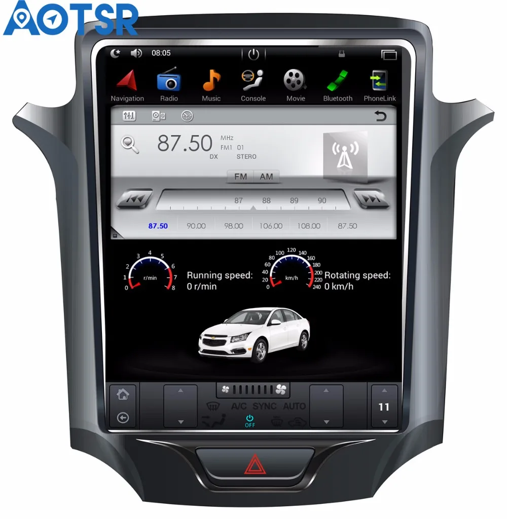 Автомагнитола Tesla style Android 7 1 с GPS навигацией головное устройство мультимедиа для