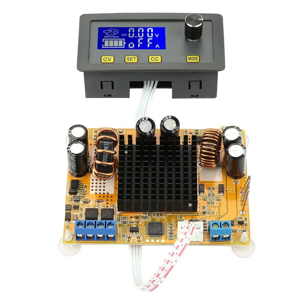

Adjustable Power Supply Module 5A Boost Module LCD Digital Automatic Step-up Step-down Voltage Module DC-to-DC Power Converter