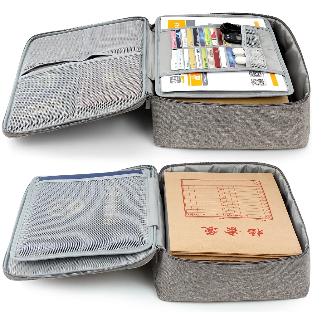 saco de credencial diploma armazenamento arquivo bolso com separador