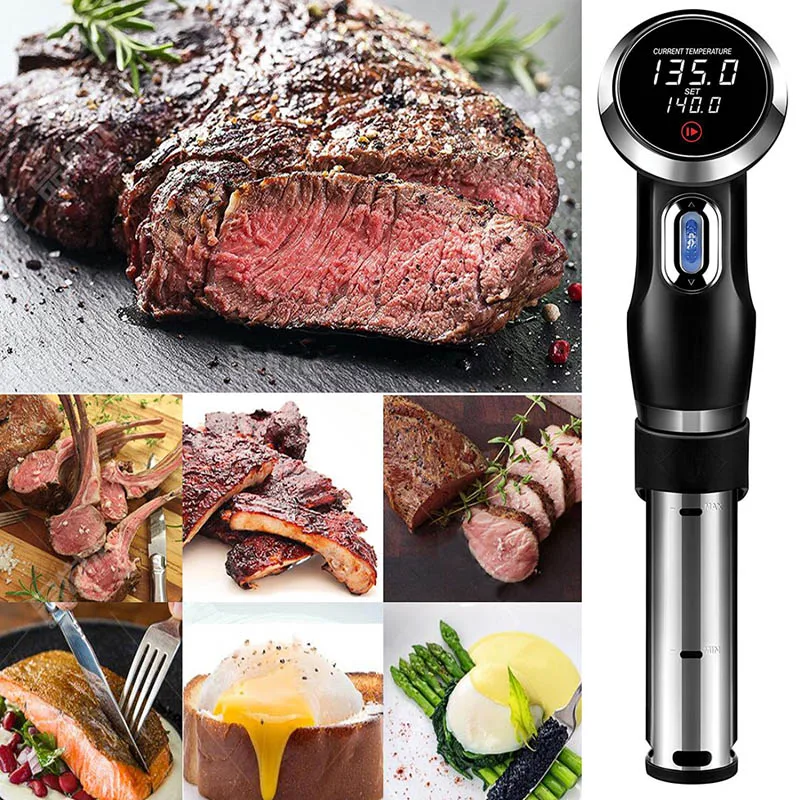 

Sous Vide Accurate Immersion Cooker Control Temperature Timer Cooker for Tender Steak HTQ99