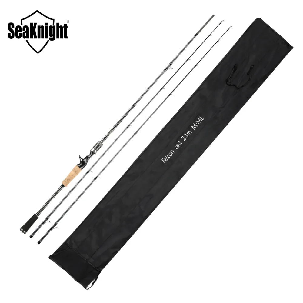 SeaKnight Falcon 2.4 м 2.1 м 1.98 м удочка 2 кончик удочки M&ML мощность 2 секции спиннинг удилище кастинговый / спиннинг удочка карбон Fishing Tackles для рыбалки рыболовные снасти рыбалка Lure удочки - изображение