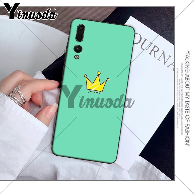 Yinuoda Cartoon Crown King and Queen Phone Case for Huawei P10 plus 20 pro P20 lite mate9 10 lite honor 10 view10 Shell Yinuoda Cartoon Crown King and Queen Phone Case for Huawei P10 plus 20 pro P20 lite mate9 10 lite honor 10 view10 Shell