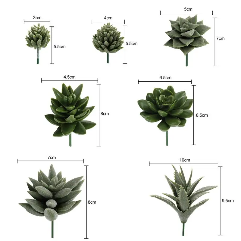 7 шт. искусственное суккулентное искусственное растение искусственный суккулент искусственные растения Цветок для домашнего офиса DIY садовый Декор Аксессуары