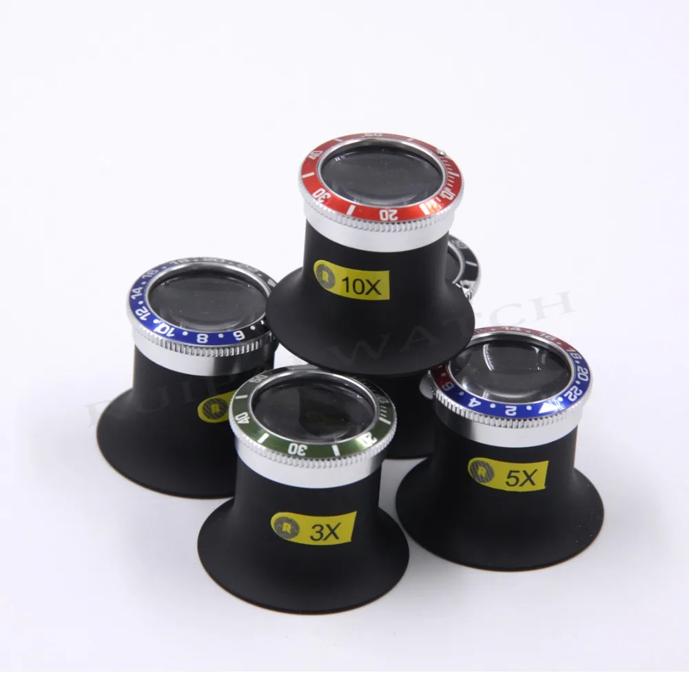 Premium Quality 3X/5X/10X/20X Watch Collectors Eye Loupe RLX SubMariner and GMT Series