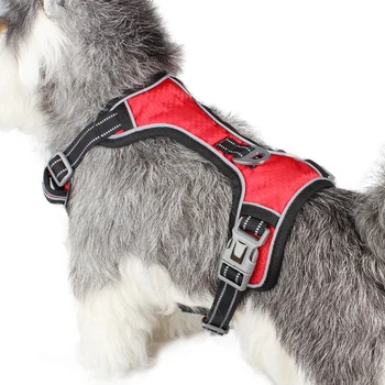 

Pet Collar Nylon Vest Harness All Weather No Pull Step-in Mesh Padded Vest Dog Harness