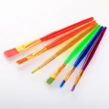 6 шт./компл. Kawaii акварель кисти развивающие Краски кисть школьные канцелярские изделия Нейлоновая ручка Краски ing рисунок пером товары для рукоделия