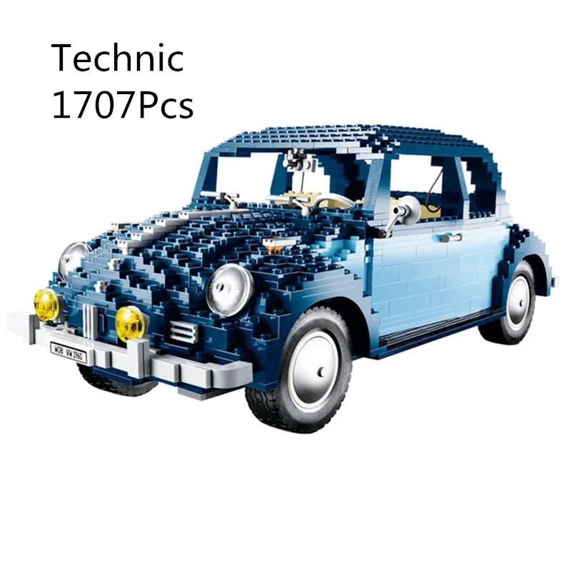 

CX 21014 1707Pcs Model building kits Compatible with Lego 10187 With Legoing Volkswagen Beetle Brick figure toy for children